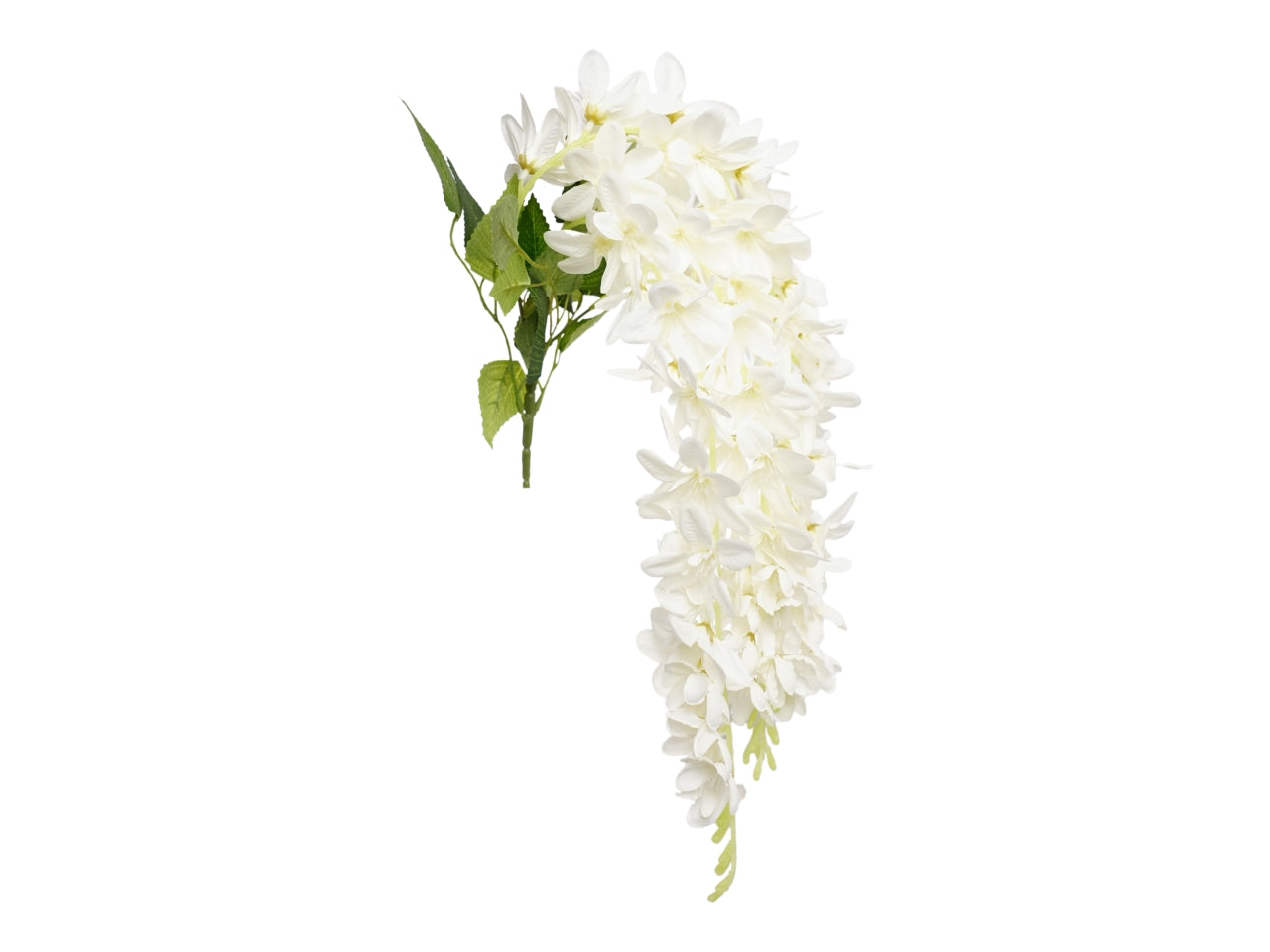 Orchidea 66cm con 5 rami bianco