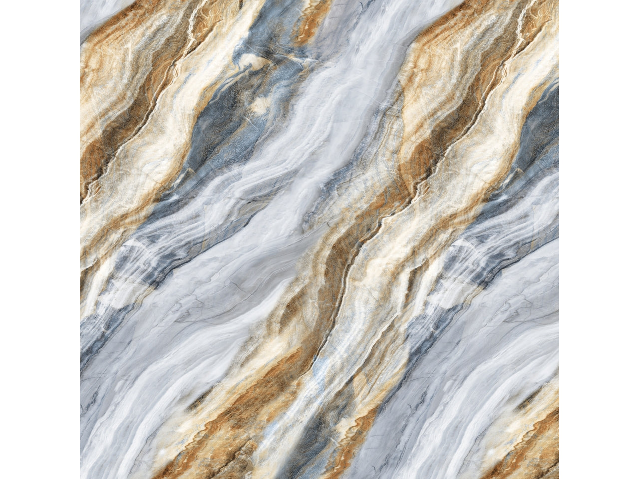 Tappeto Habita 120x280cm marmorizzato con striature oro