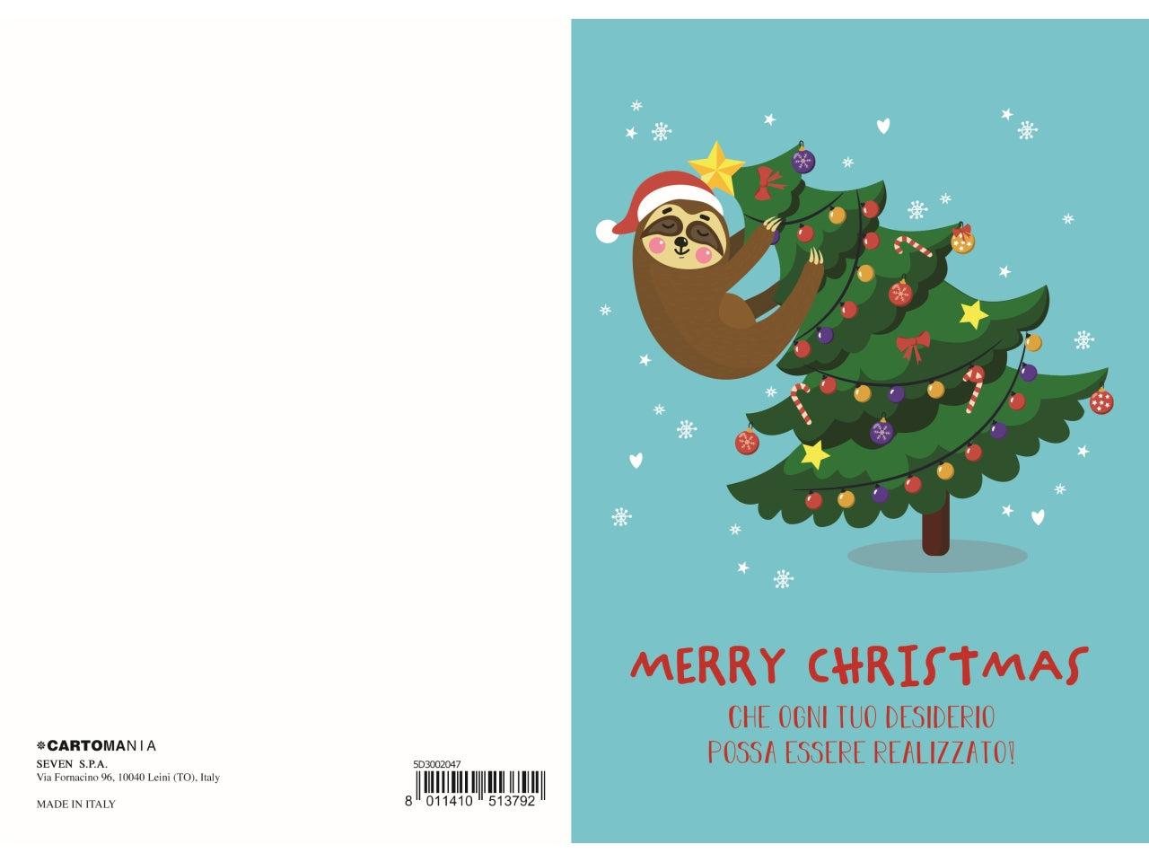 Biglietto natale glitter cartomania greetings