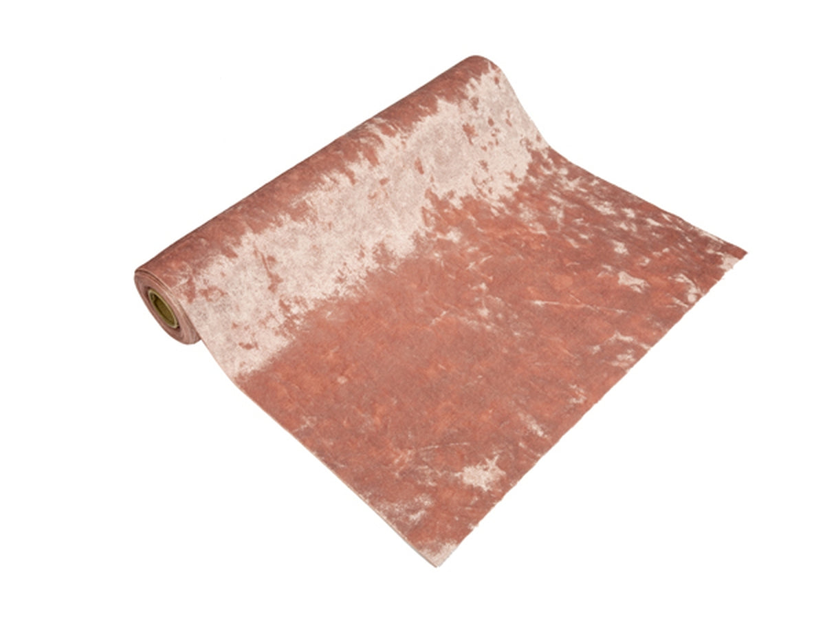 Runner in velluto 28cmx3mt rosa antico