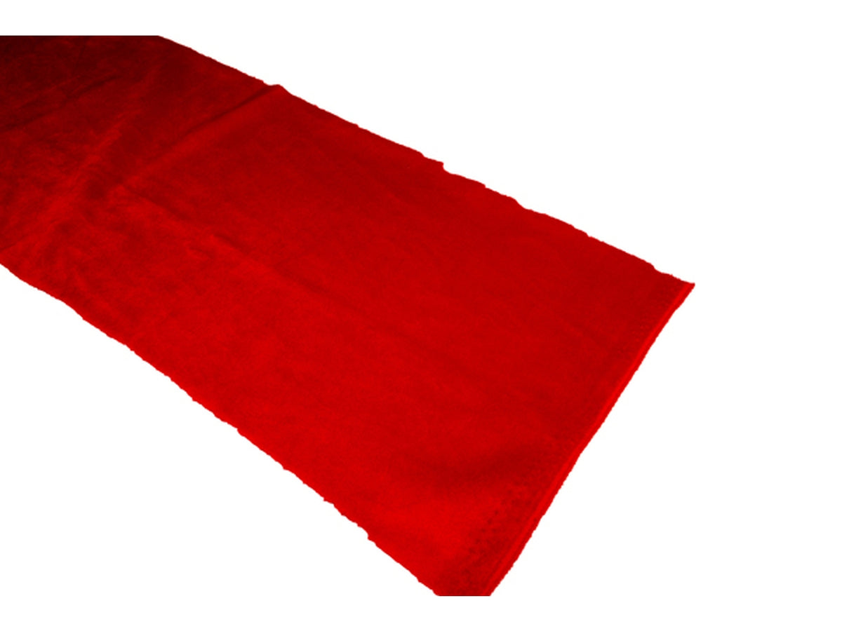 Runner in velluto 28cmx3mt rosso