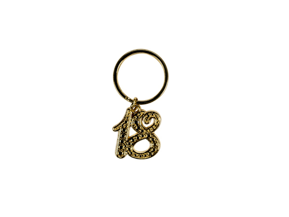 Portachiavi 18 anni oro