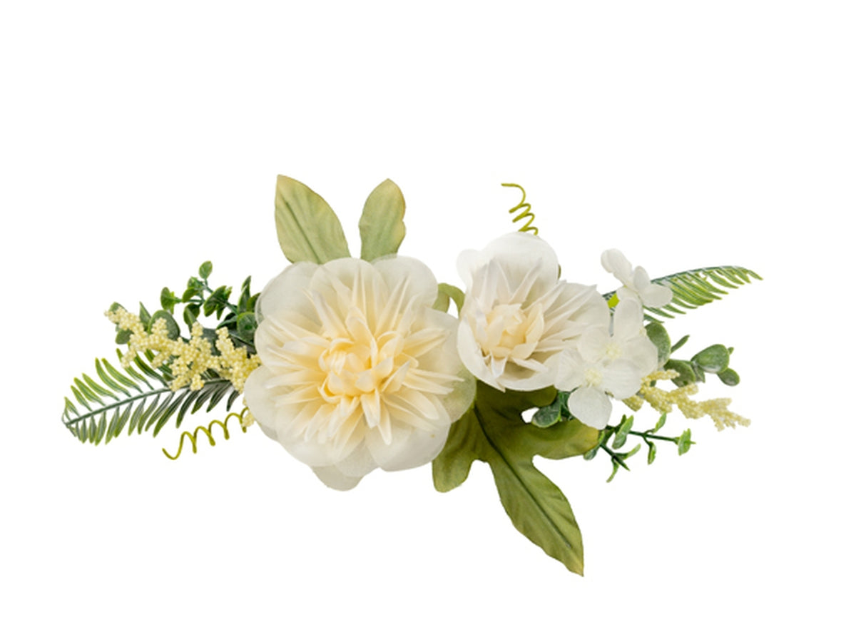 Ramo fiore ninfea panna