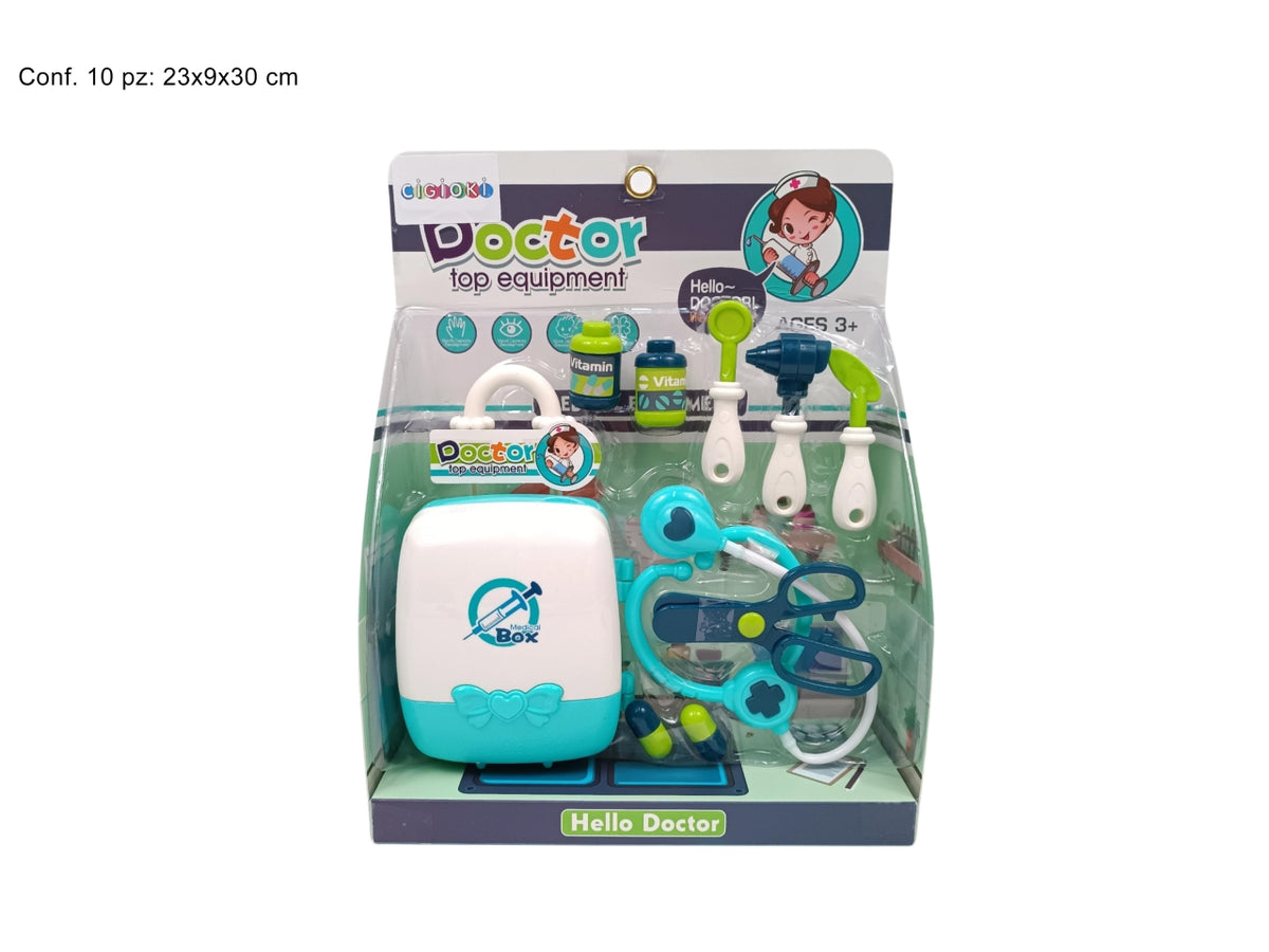 Kit accessori dottore set la confezione contiene 10 pezzi