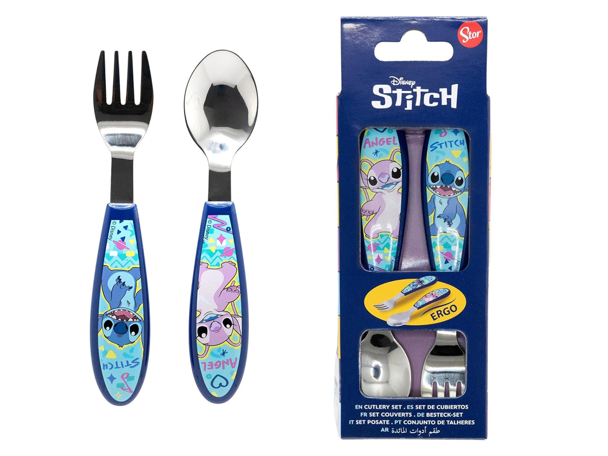 Stitch set 2 posate in acciaio