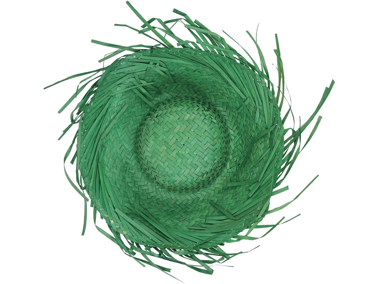 Cappello in paglia verde