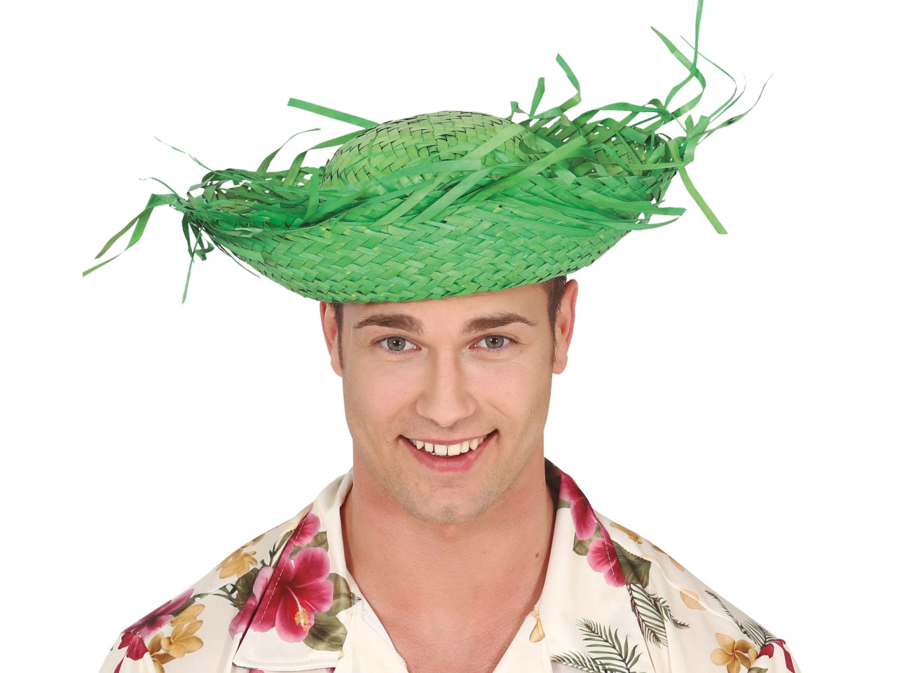 Cappello in paglia verde