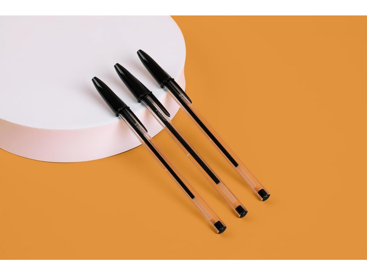 Penna cristal med in box da 10 pezzi nera