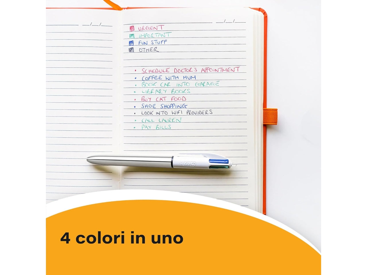Penna Bic Shine 4 colori