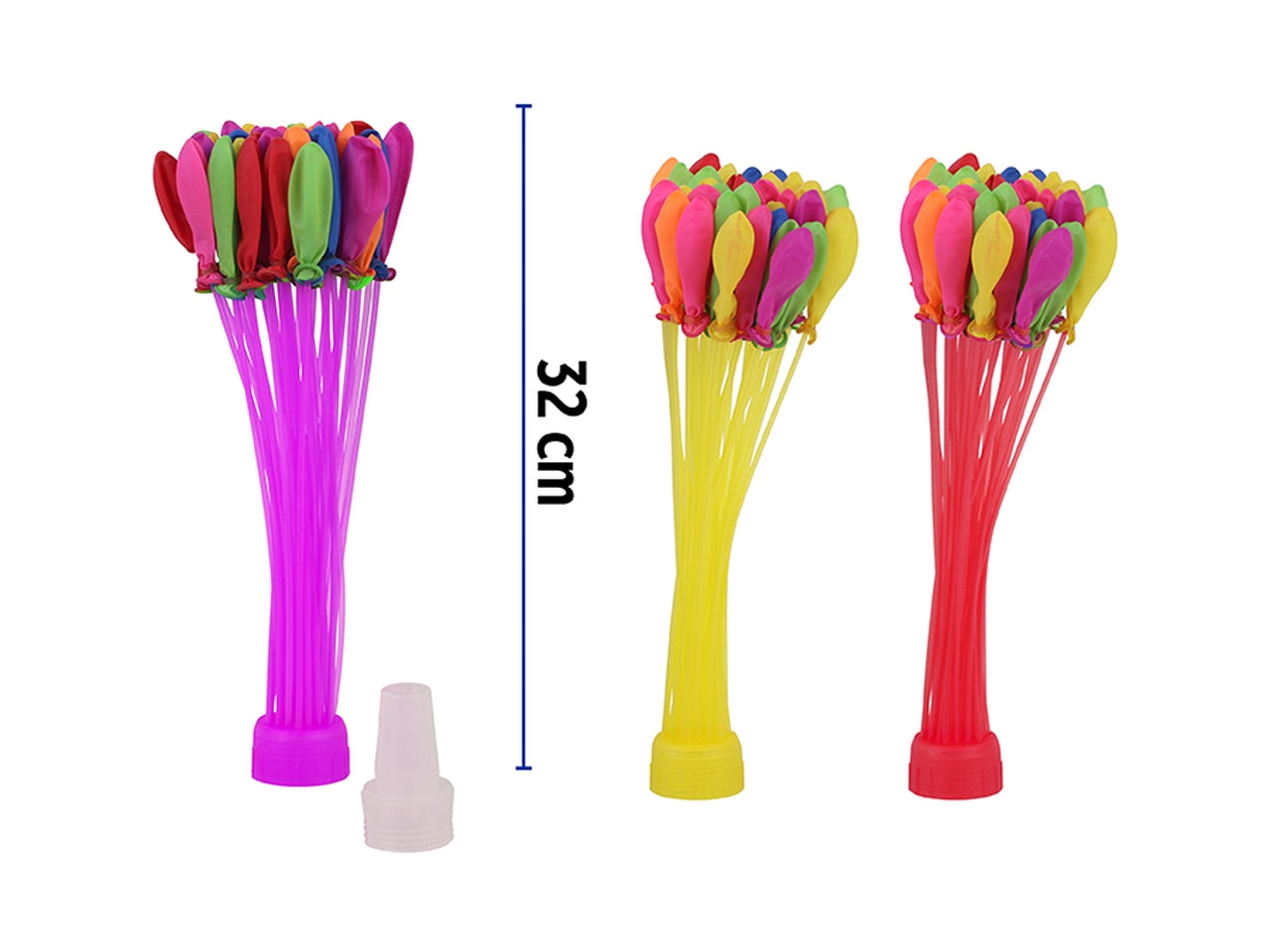 111 palloncini bombe ad acqua h32cm 3 assortiti