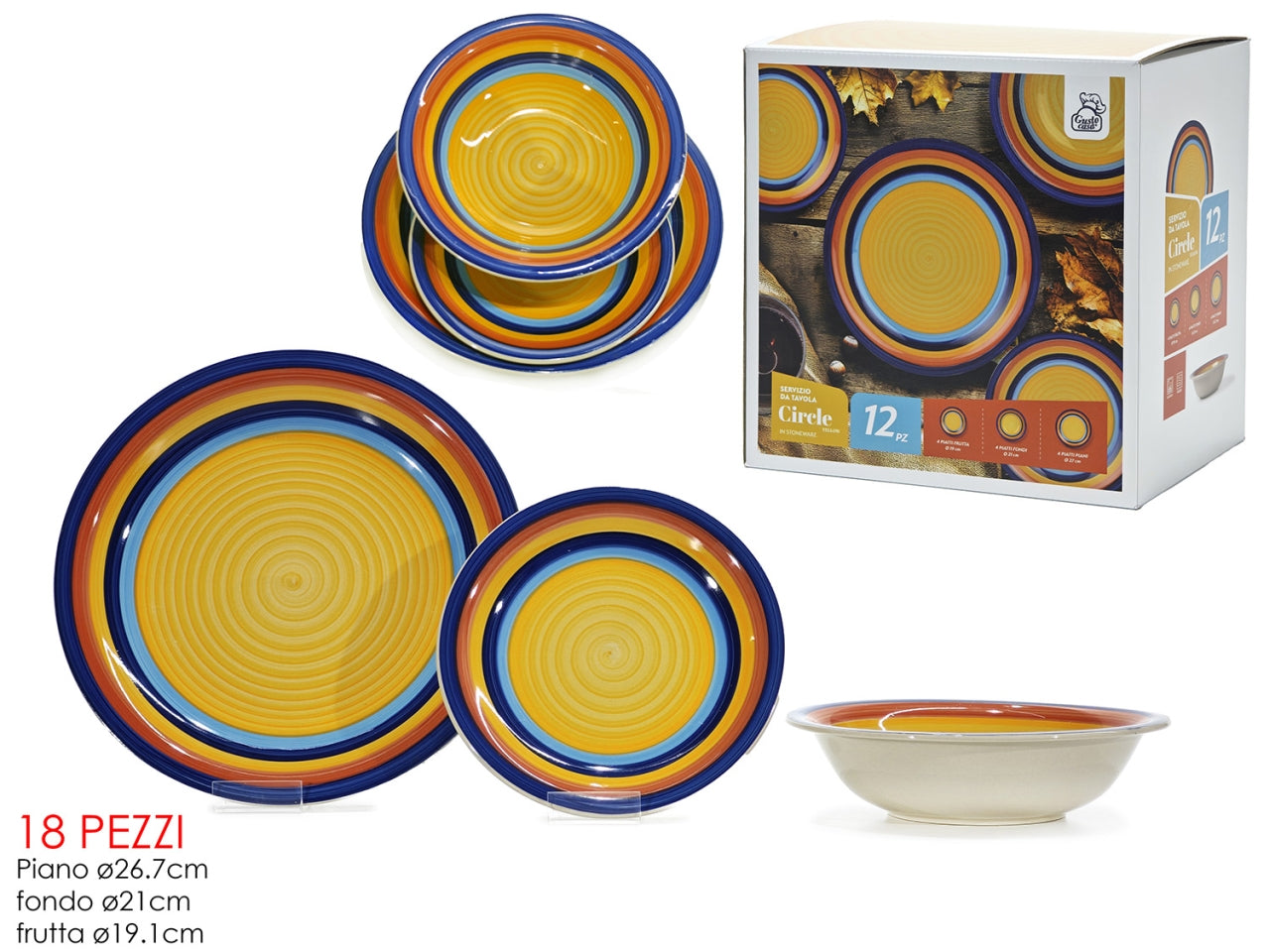 Servizio piatti Circle da 12 pezzi