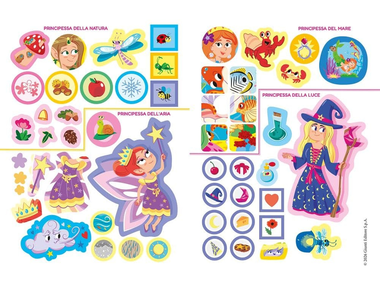 Magiche principesse colora gioca attacca