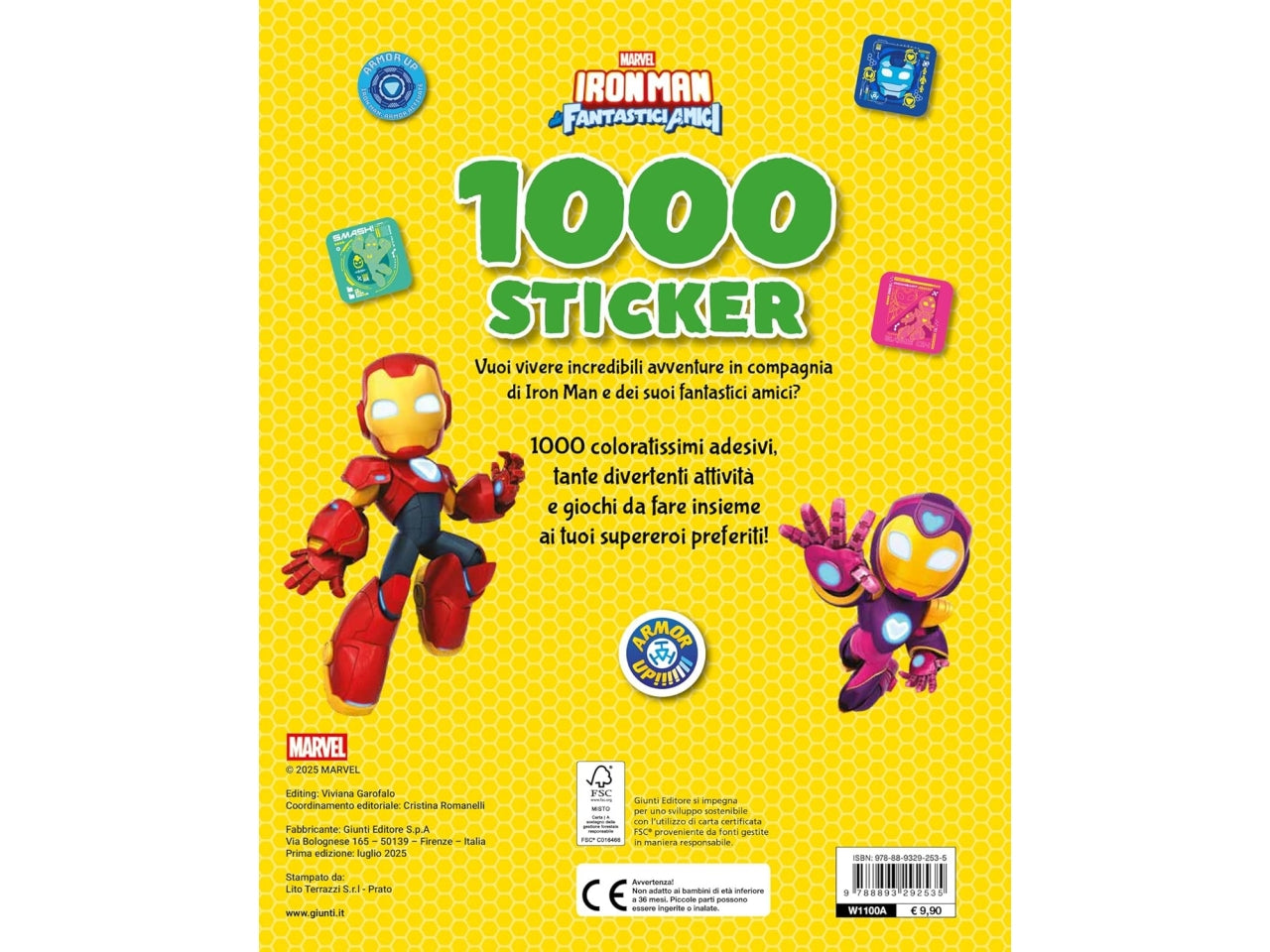 Spidey/iron man 1000 stickers