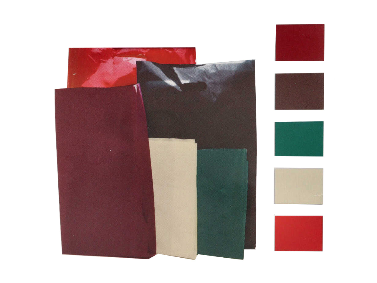 Buste Colours fondo pieno 30x50+5+5+3cm, confezione da 100 pezzi colori assortiti