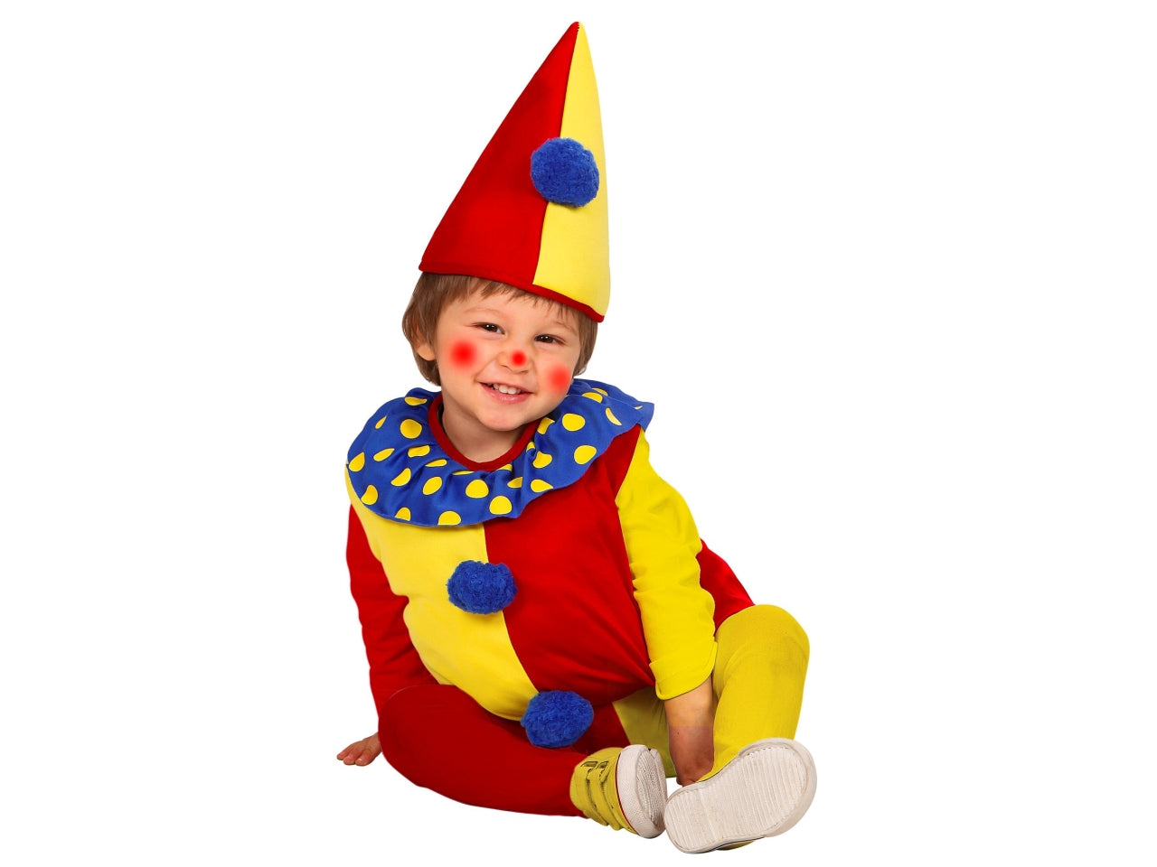 Costume baby pagliaccio 90-104cm 1-3 anni