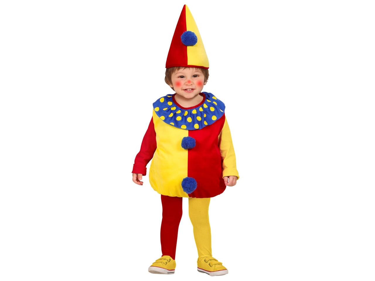 Costume baby pagliaccio 90-104cm 1-3 anni