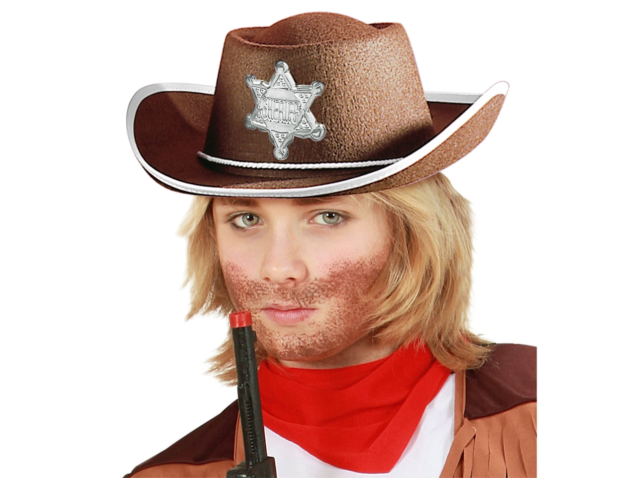 Cappello cowboy feltro marrone
