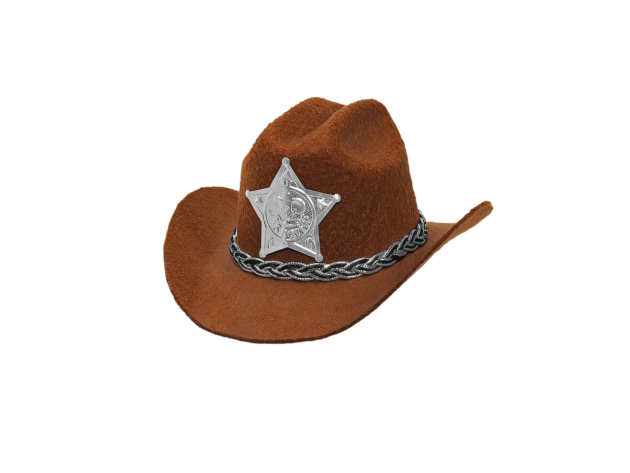 Cappello mini cowboy feltro marrone