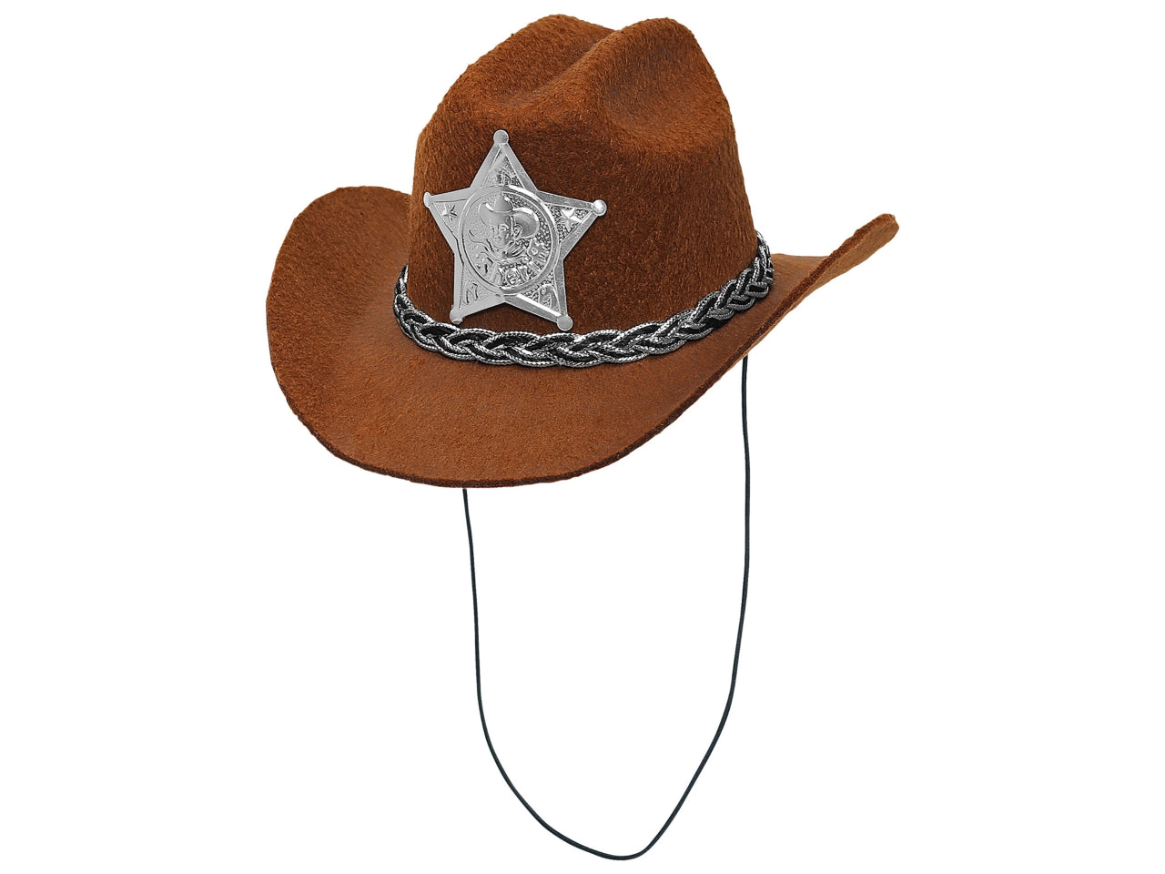 Cappello mini cowboy feltro marrone