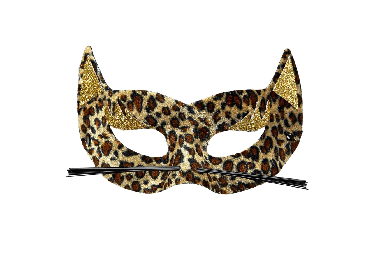 Mascherina leopardo in velluto