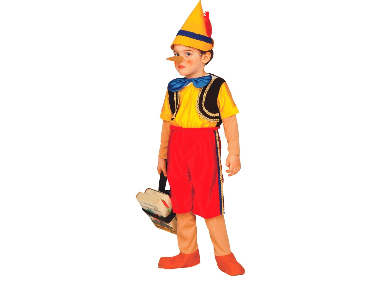 Costume burattino 110cm 3-4 anni