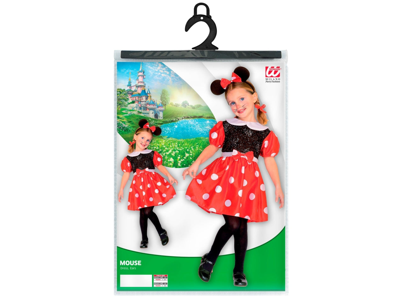 Costume topina 116cm 4-5 anni