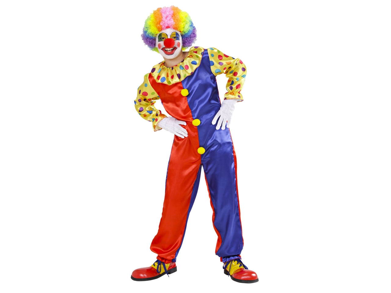 Costume pagliaccio 140cm 8-10 anni