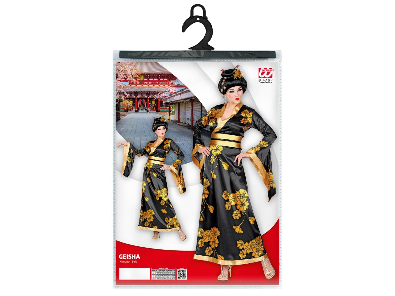 Costume adulto geisha kimono taglia M