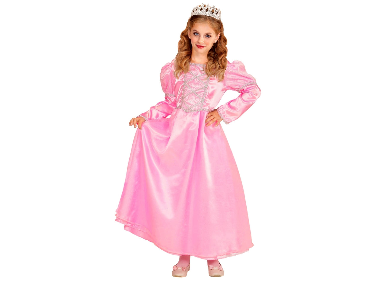 Costume principessa rosa 128cm 5-7 anni