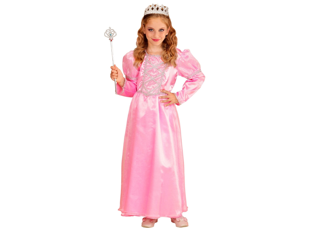 Costume principessa rosa 140cm 8-10 anni
