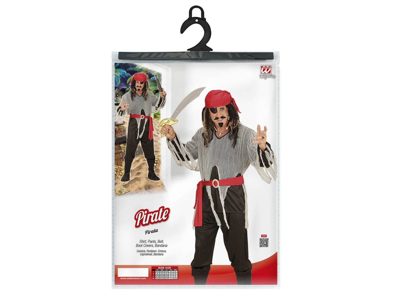 Costume adulto pirata taglia L