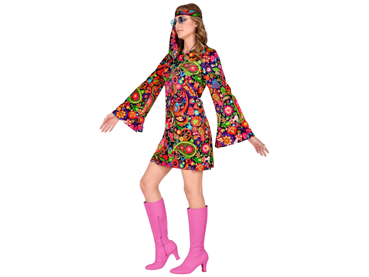 Costume adulto hippie girl taglia S