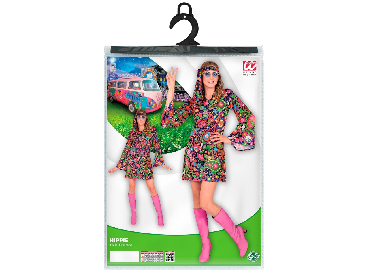 Costume adulto hippie girl taglia S