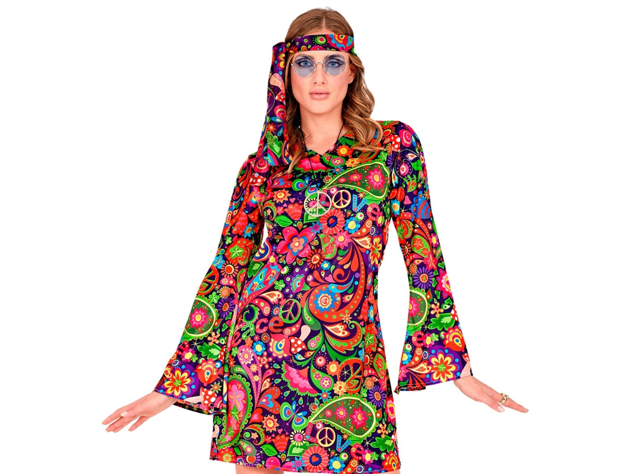 Costume adulto hippie girl taglia M