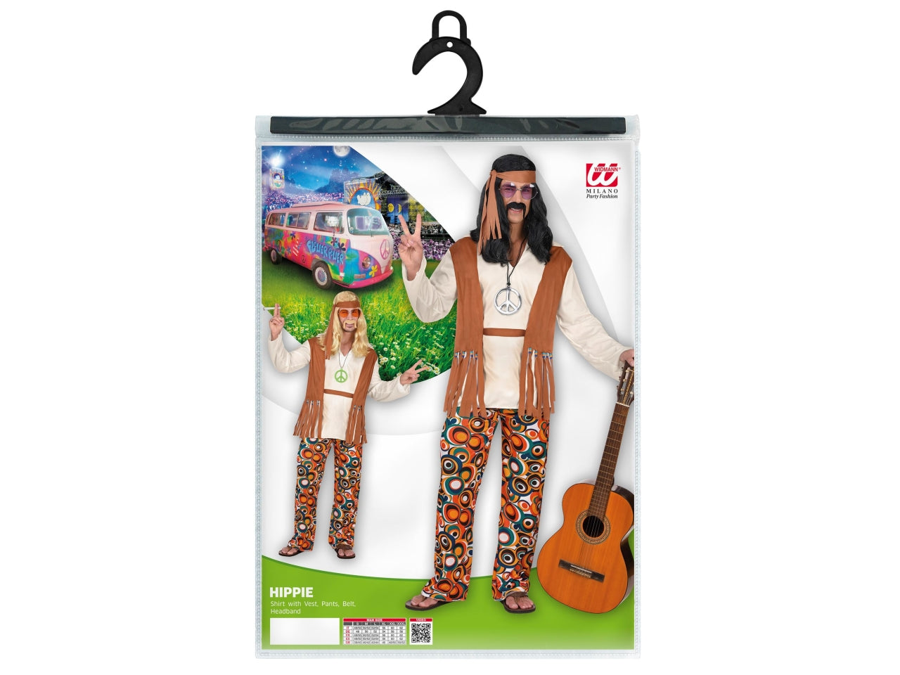 Costume adulto hippie boy taglia M