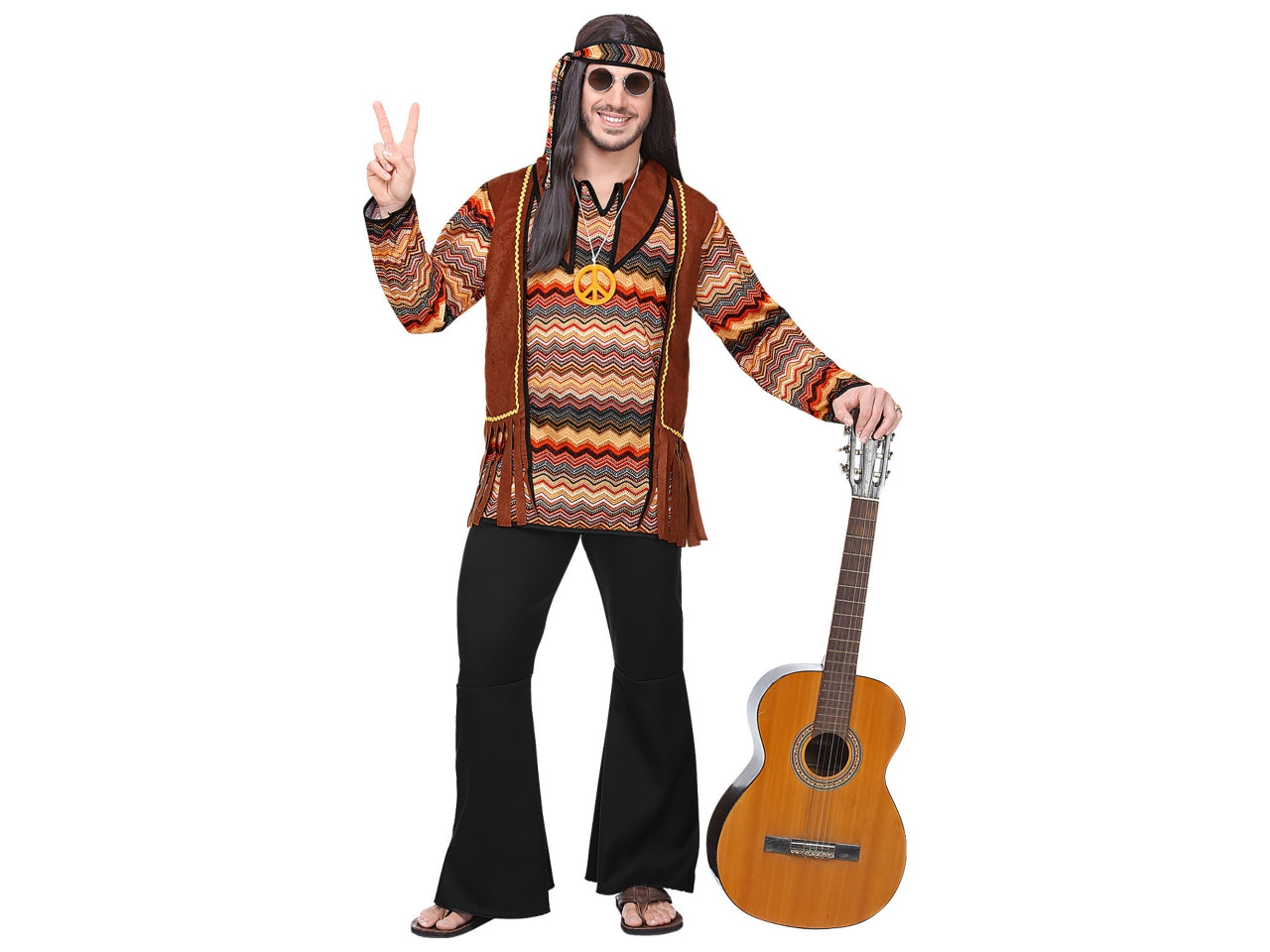 Costume adulto hippie uomo taglia L