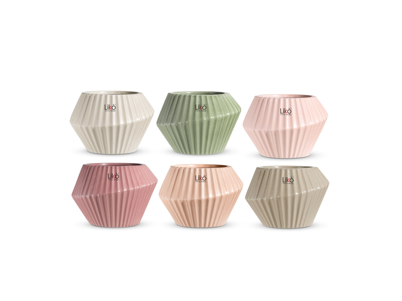 Sauvage Vaso d.18xh.13cm in 6 assortimenti