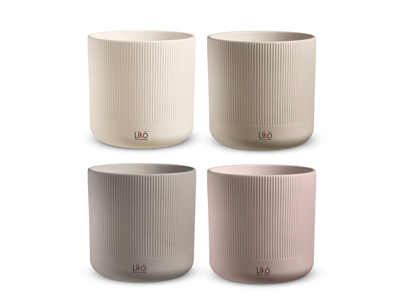 Zefir cachepot d.19xh.18cm in 4 assortitimenti