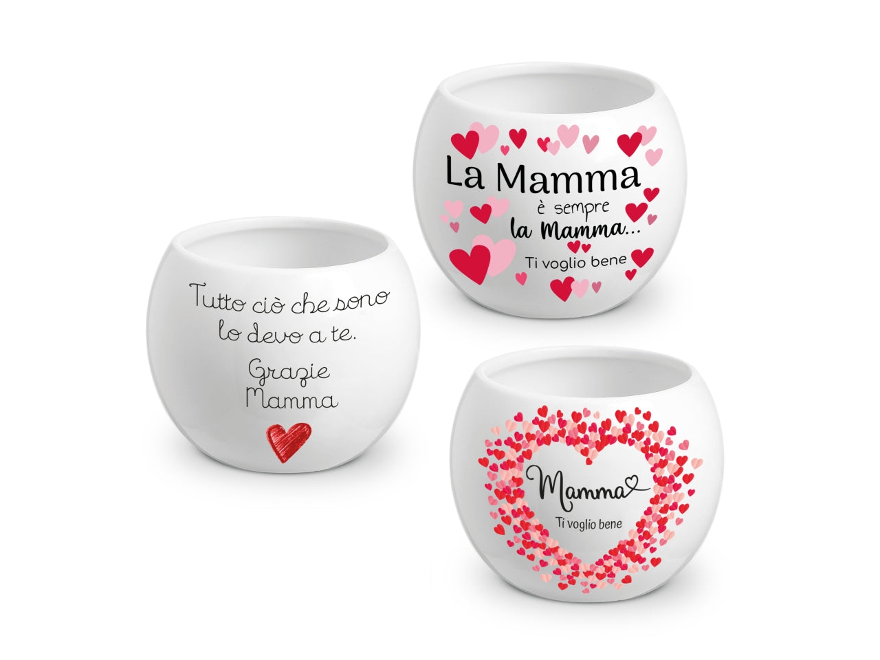 Festa della Mamma sfera d.16xh.13cm in 3 assortimenti