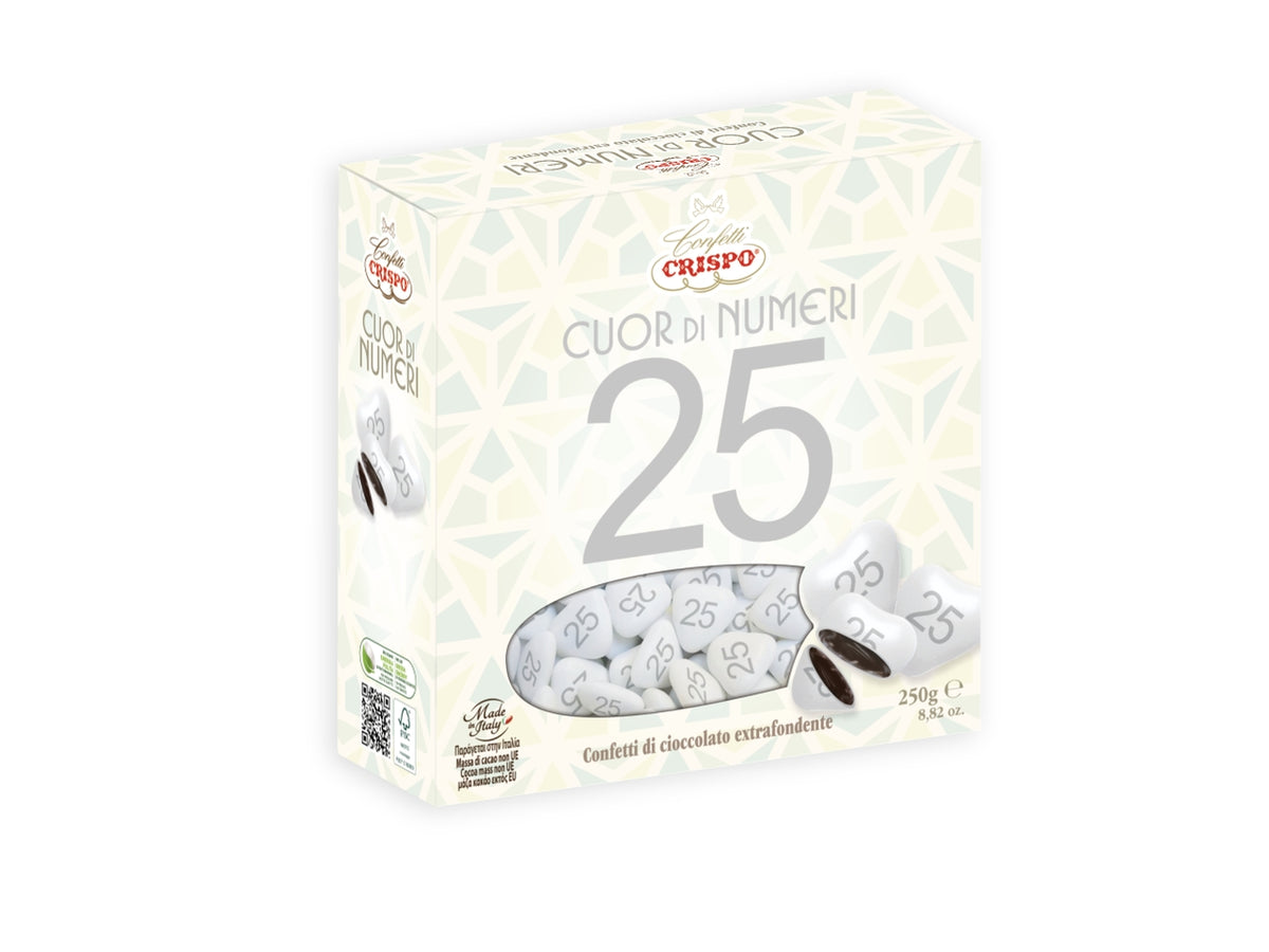 Confetti cuor di numeri 25 250gr