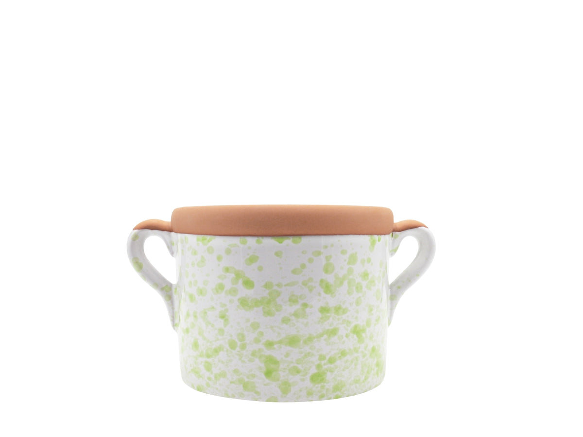 Vaso terracotta h.10cm verde