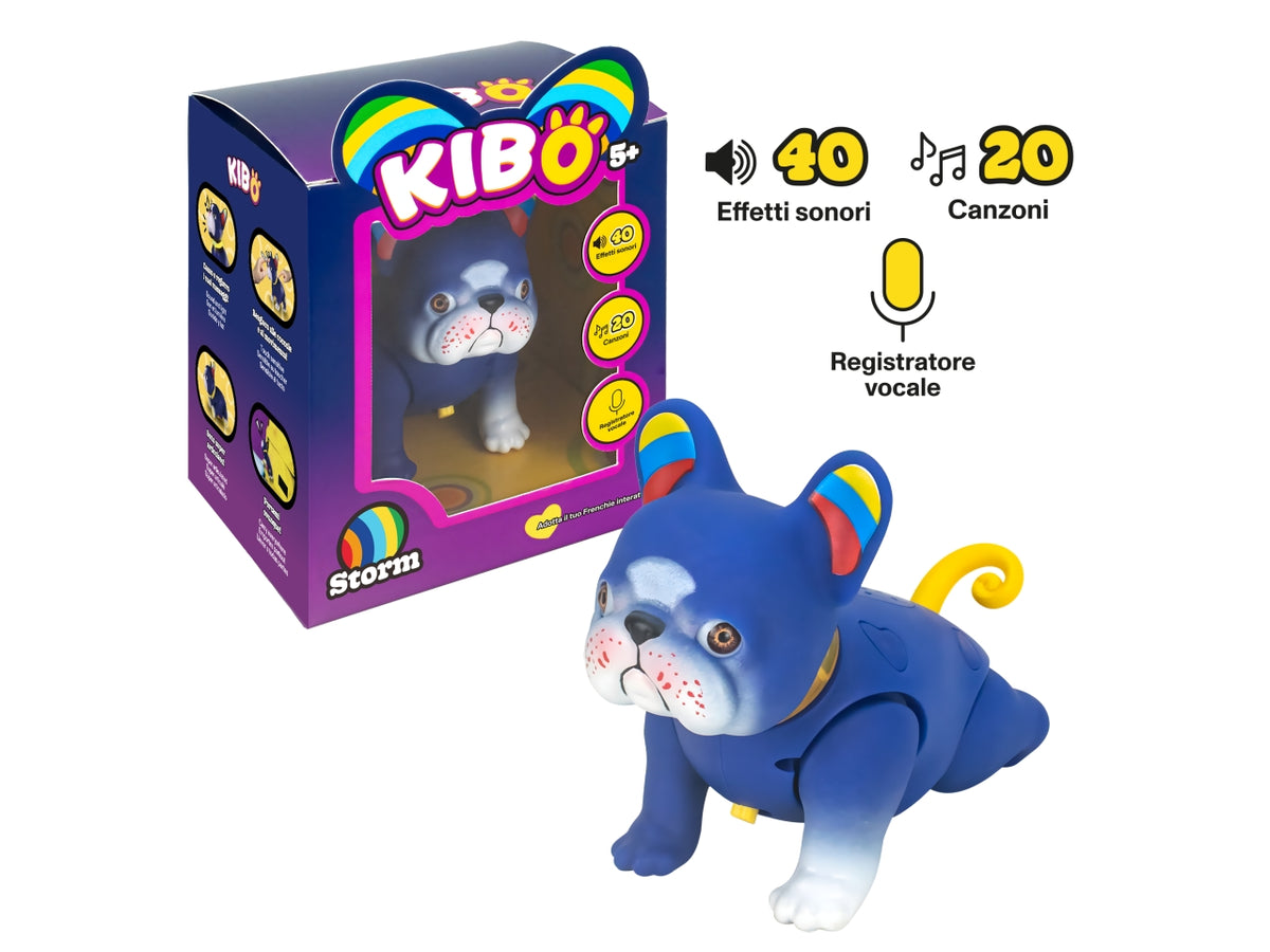 Kibo mini bulldog francese interattivo con oltre 40 suoni touchâactivati e 20 canzoni
