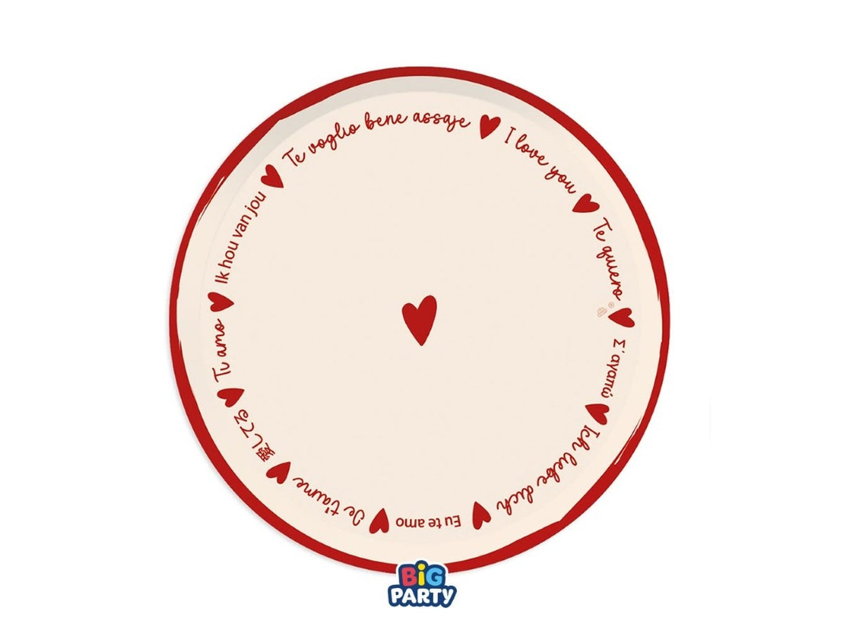 Piatti With Love 24cm set da 6 piatti