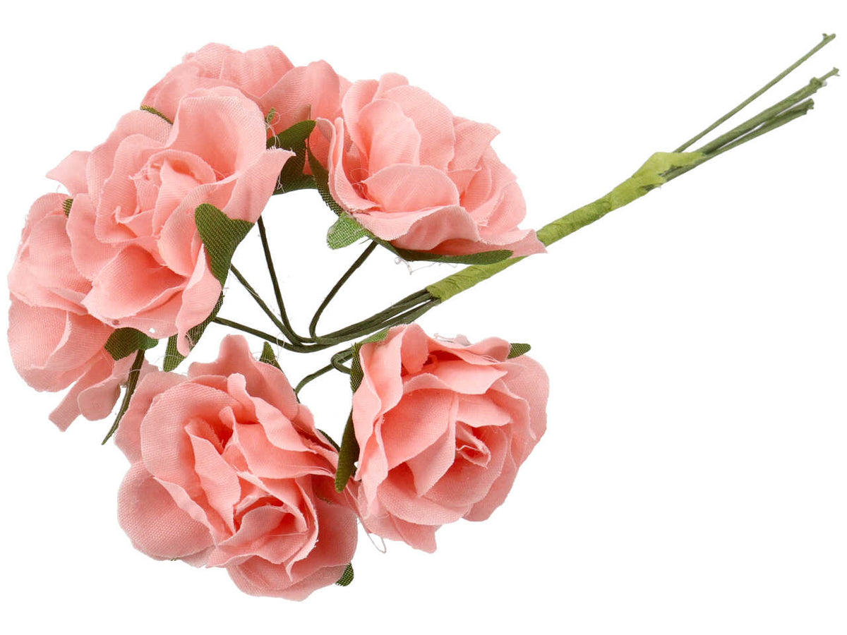 Roselline rosa in confezione da 12 pezzi