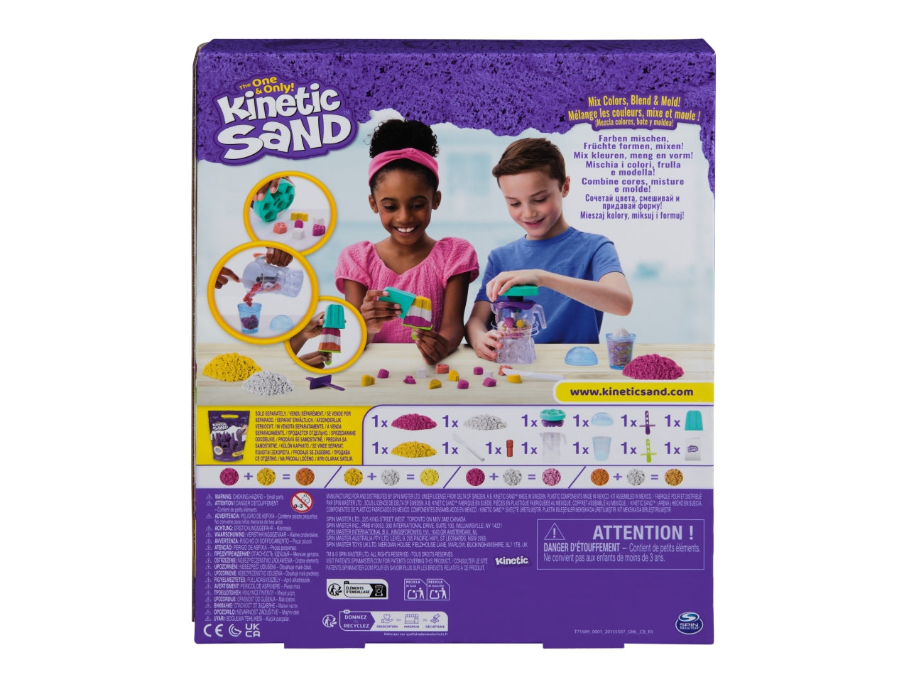 Kinetic Sand smoothie mixer