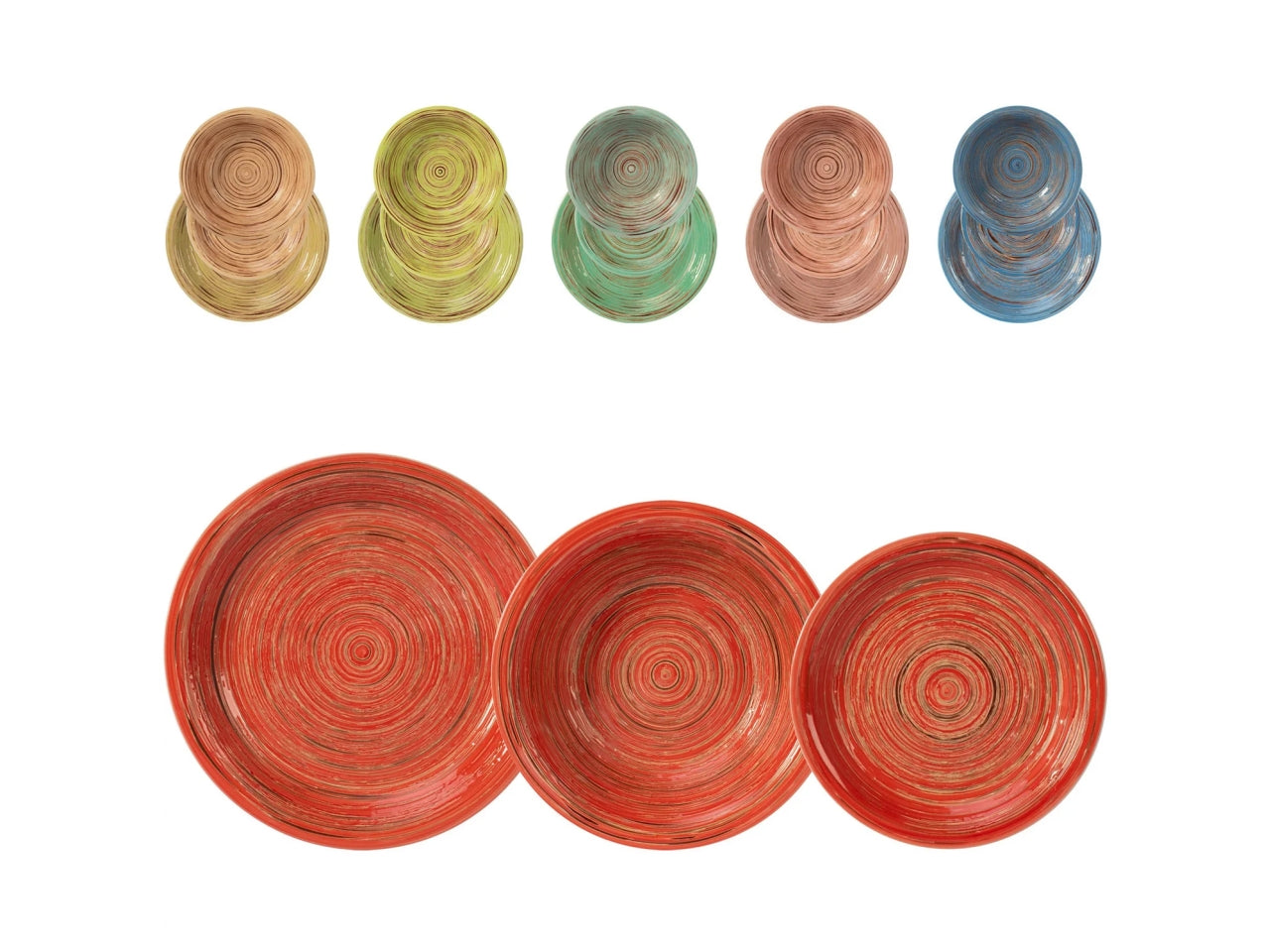 Servizio di piatti da 18 pezzi Trunk mix