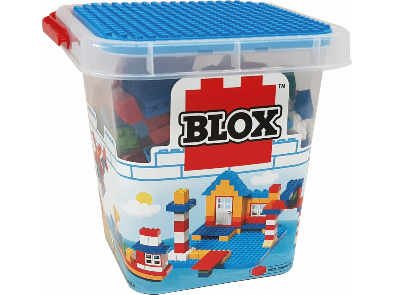 Costruzione secchio con 250 blox