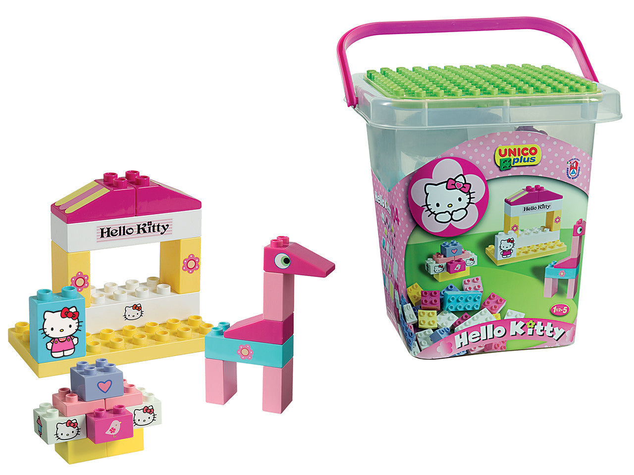 Costruzione secchio grande Hello Kitty unicoplus