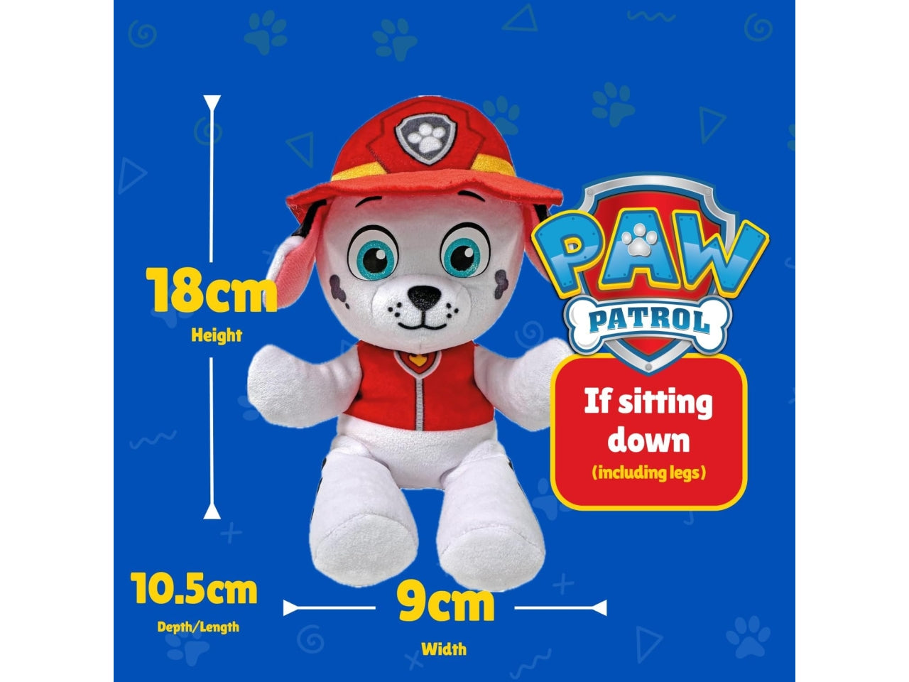 Peluche Paw Patrol Marshall Floppy