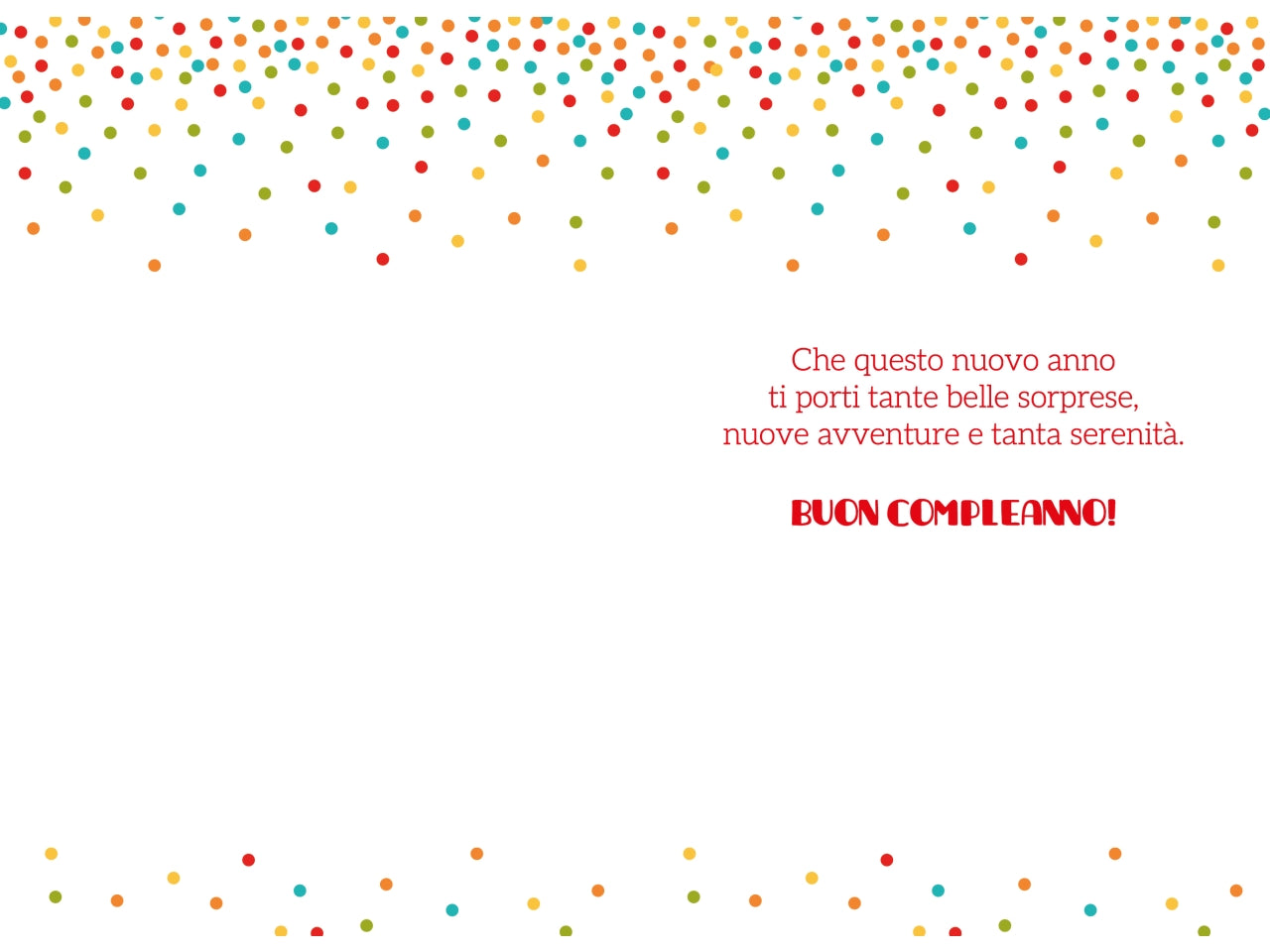 Biglietto buon compleanno candeline
